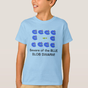 Blue Blob swarm T-Shirt