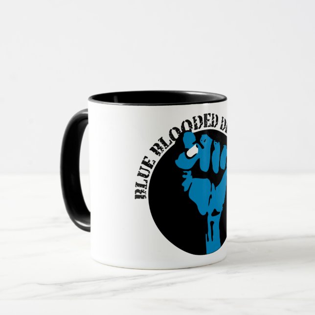 blue blooded democrat mug (Front Left)