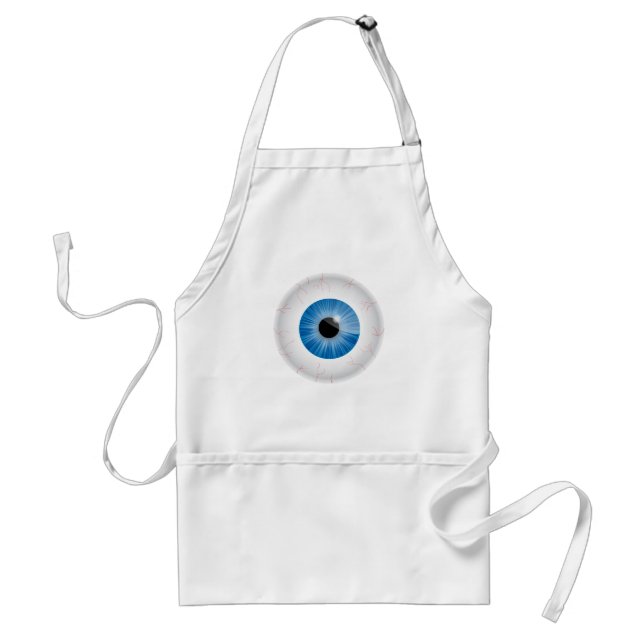 Blue Bloodshot Eyeball Apron (Front)