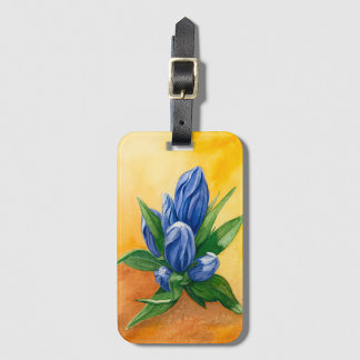 Blue Bloom – Floral Art Luggage Tag