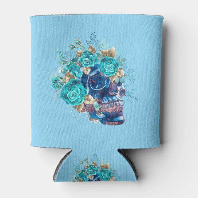 Blue Bloom Requiem Can Cooler (Front)