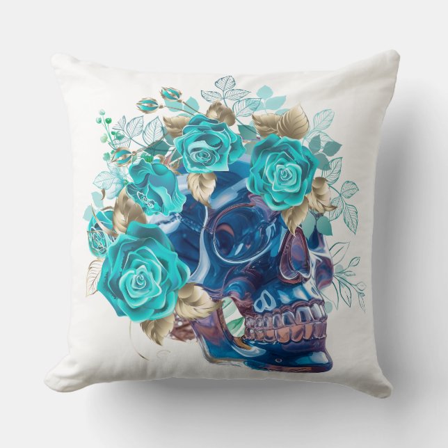 Blue Bloom Requiem Cushion (Front)