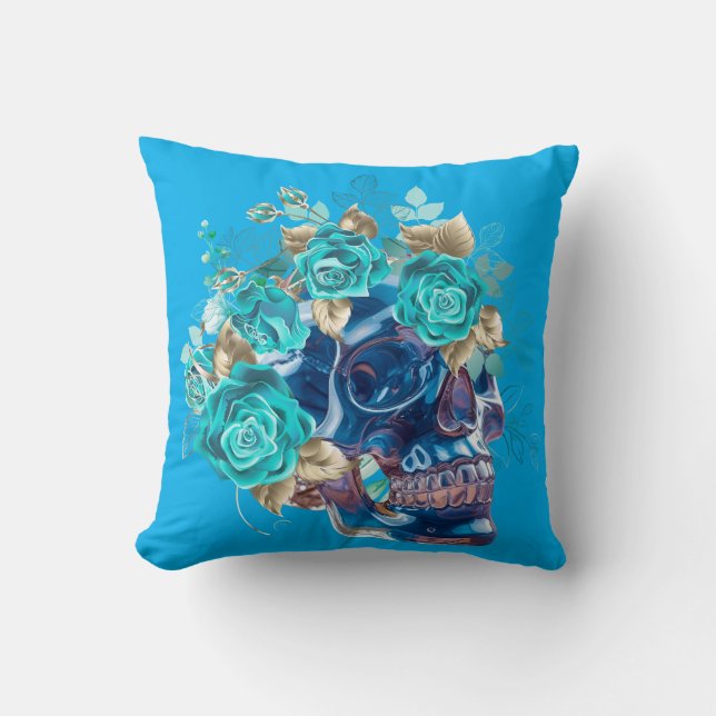 Blue Bloom Requiem Cushion (Front)