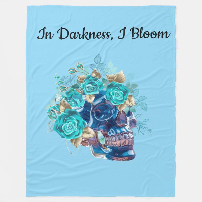 BLUE BLOOM REQUIEM FLEECE BLANKET (Front)