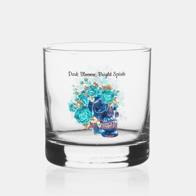 Blue Bloom Requiem Whiskey Glass (Back)