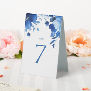 Blue Blooms Watercolor BAT MITZVAH CUSTOM