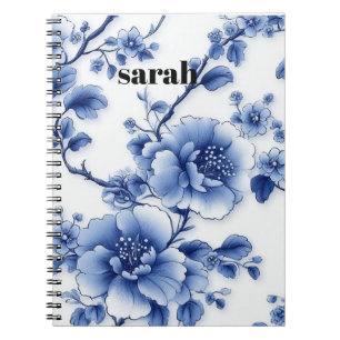 Blue Blossom Notebook
