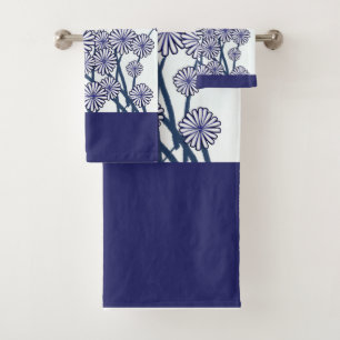 Blue Blossoms Gift Bath Towel Set