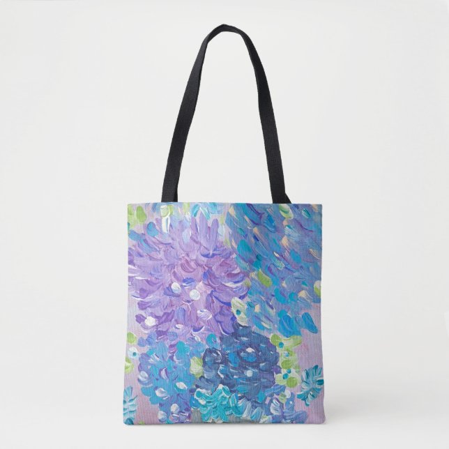 Blue Blossoms Tote Bag (Front)