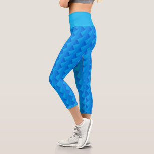 blue blue capri leggings