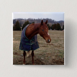 Blue Blue Sea Square Button