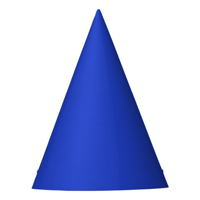 Blue Blue (solid color)  Party Hat (Front)