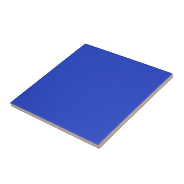 Blue Blue (solid colour)  Ceramic Tile (Side)