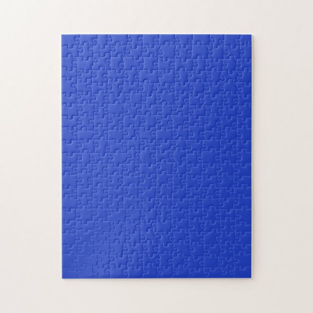 Blue Blue (solid colour)  Jigsaw Puzzle (Vertical)