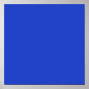 Blue Blue (solid colour) Poster