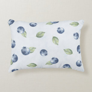 Blue Blueberries Fruit Decorative Cushion