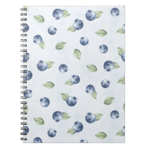 Blue Blueberries Fruit Notebook