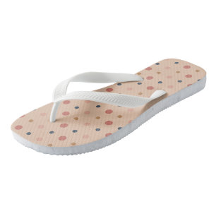 Blue, blush and gold dots thongs