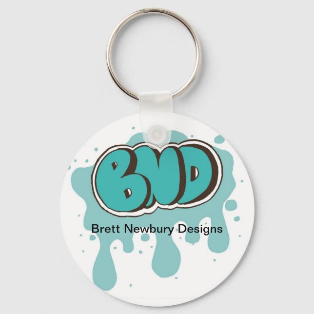 Blue BND Logo Key Ring (Front)