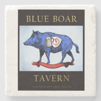 Blue Boar Tavern Marble Coaster