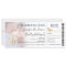 Blue Boarding Pass | Destination Wedding Photo