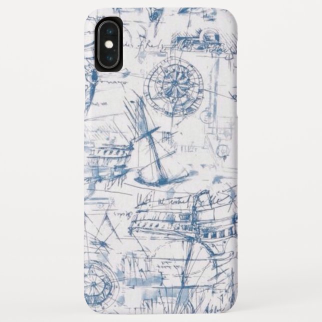 Blue Boating Design Case-Mate iPhone Case (Back)