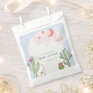 Blue Boho Arch Cactus Toys Boy Baby Shower Favour Bag
