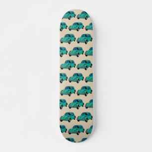 Blue Boho Car Skateboard