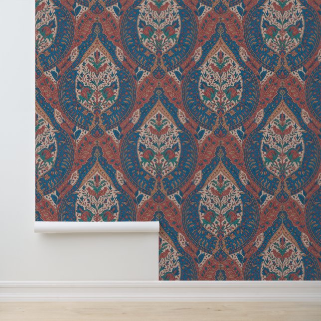 Blue Boho Chic Inspired Wallpaper (Application)