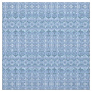 Blue Boho Tie Dye Pattern Print Fabric