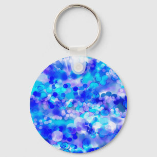 Blue Bokeh 92015 Key Ring