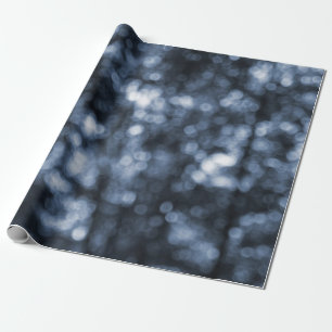 Blue Bokeh gift wrap