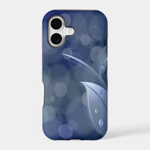 Blue Bokeh Leaves