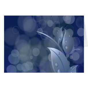 Blue Bokeh Leaves