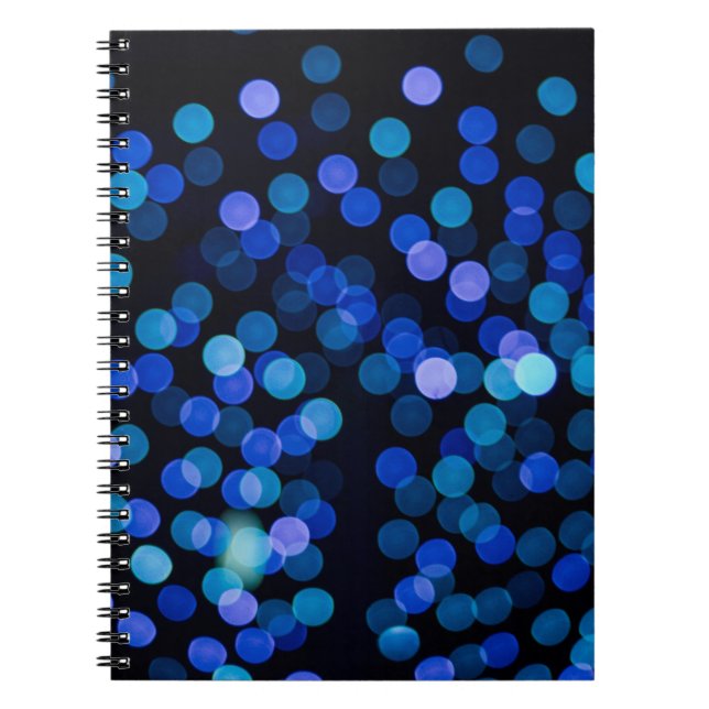 Blue bokeh light notebook (Front)
