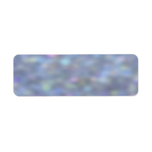 Blue Bokeh Sparkles Return Address Label
