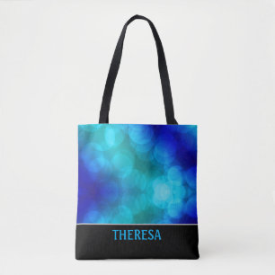 Blue Bokeh Tote Bag