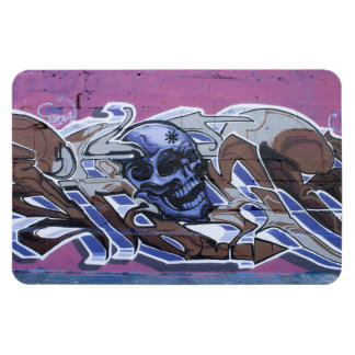 Blue Bonehead Graffiti Magnet
