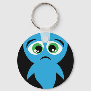 Blue Boo Key Ring