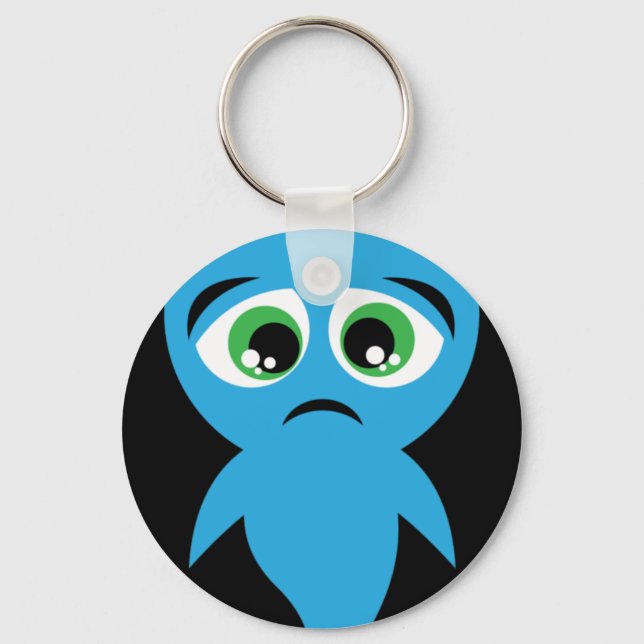 Blue Boo Key Ring (Front)