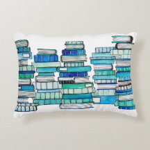 Blue Books Reversible Cushion