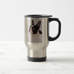 Blue Boston Terrier Dog Stainless Steel Mug