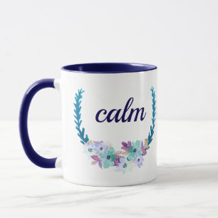 Blue Bouquet Calm Coffee Morning Mug