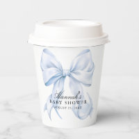 Blue Bow Baby Shower Coquette Bow Theme