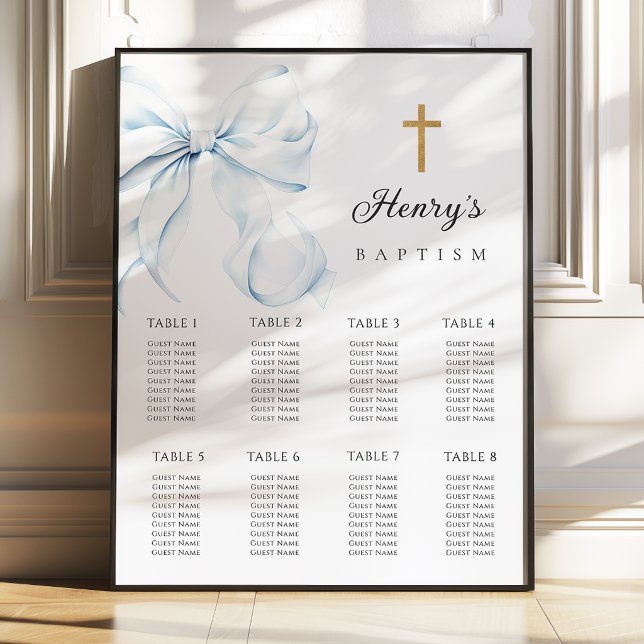 Blue Bow Baptism Seating Chart (Creator Uploaded)