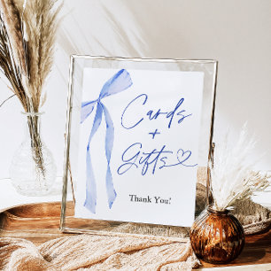 Blue Bow Cards and GIfts Sign