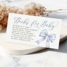 Blue Bow Coquette Books for Baby Book Request