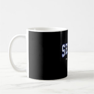 Blue Bow Coquette Floral Senior 2026 Graduation Cl Coffee Mug