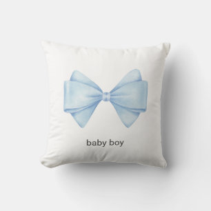 Blue Bow Cushion