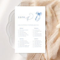 Blue Bow Drink If Bachelorette Party Game